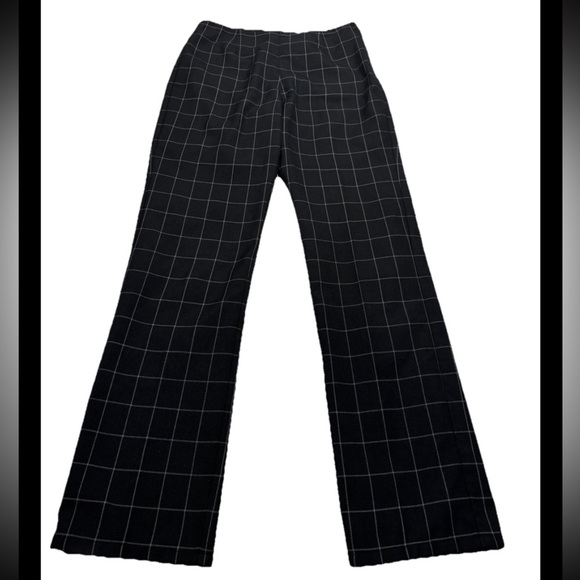 J. Crew Black and White Plaid Professional Pants, Size 6 - Picture 1 of 6
